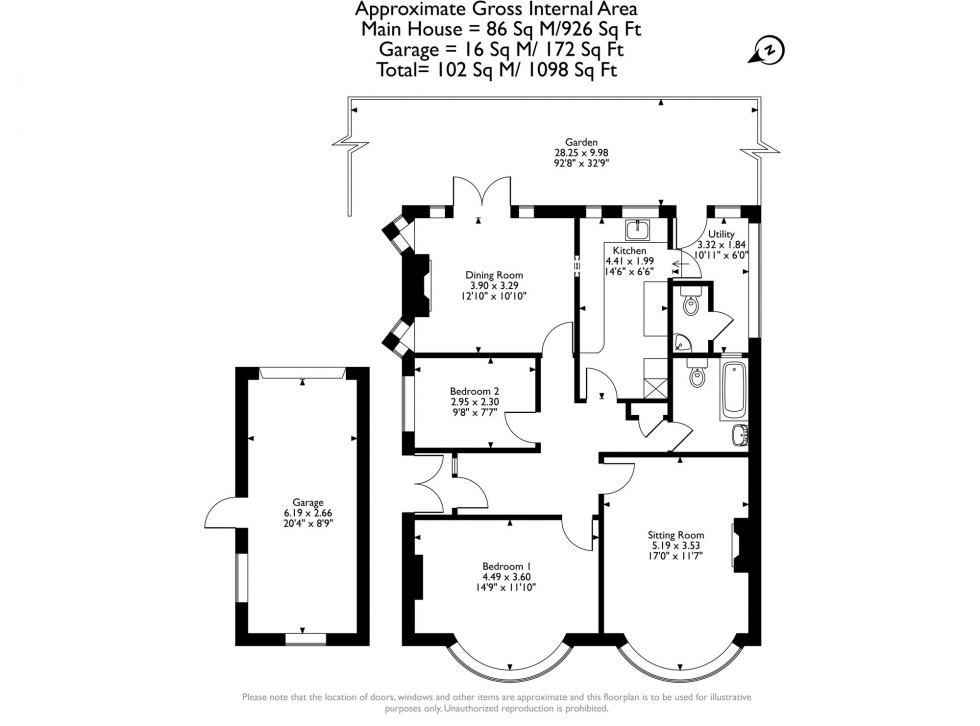 Floorplan for Cedric Avenue, Romford, RM1