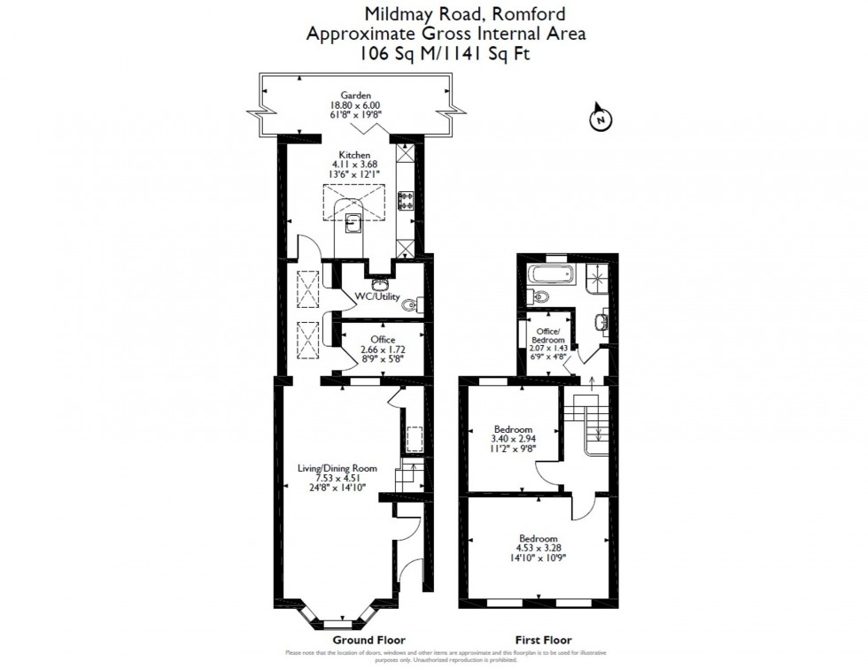 Floorplan for Mildmay Road, Romford, RM7