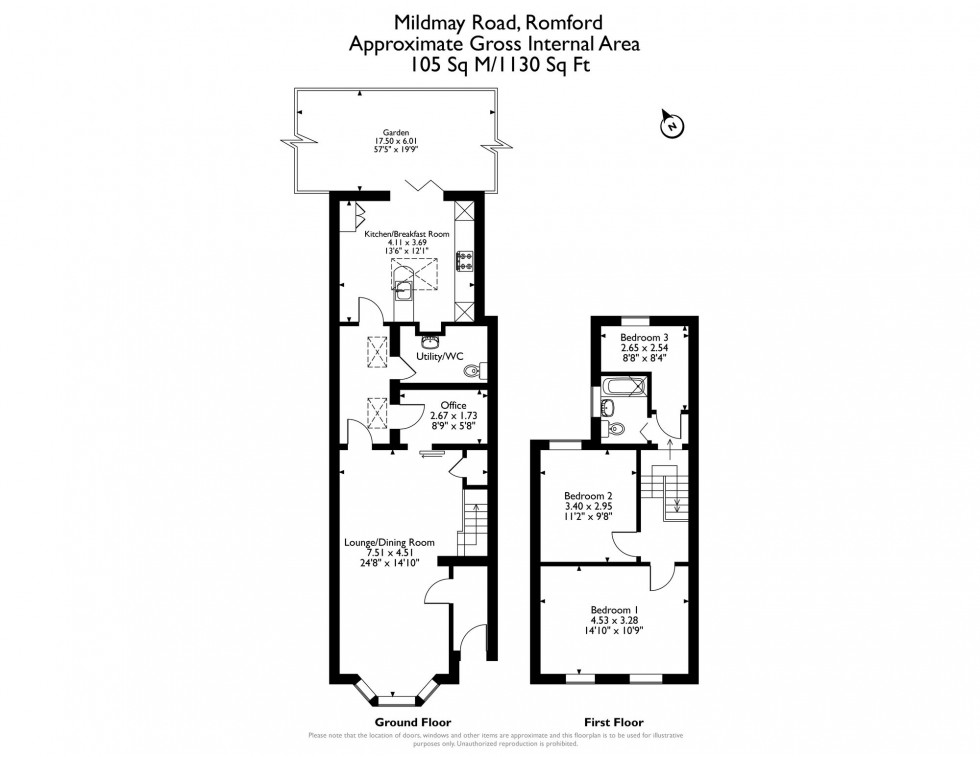 Floorplan for Mildmay Road, Romford, RM7