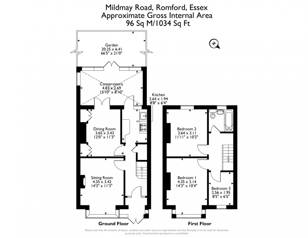 Floorplan for Mildmay Road, Romford, RM7