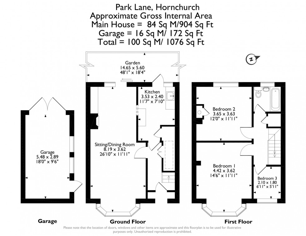 Floorplan for Park Lane, Hornchurch, RM11