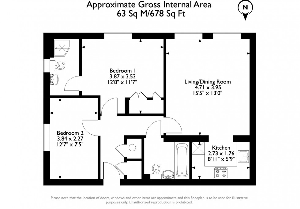 Floorplan for Academy Fields Road, Masters Court, RM2