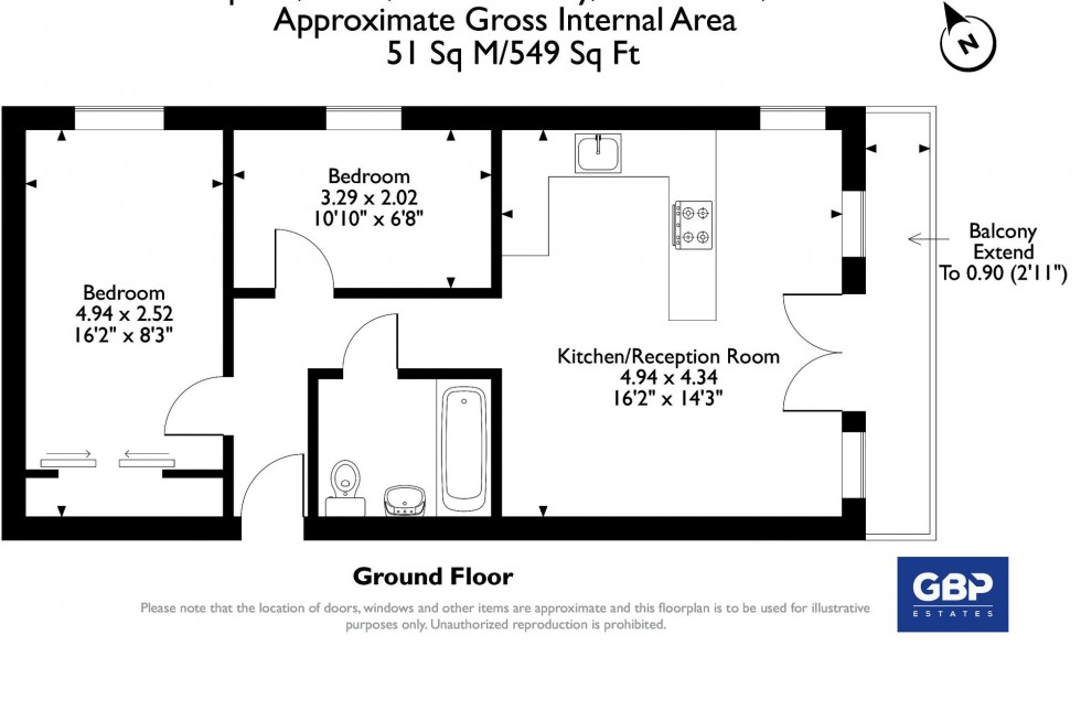 Floorplan for Chatham Way, The Square Chatham Way, CM14