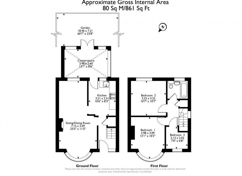 Floorplan for Collier Row Road, Romford, RM5