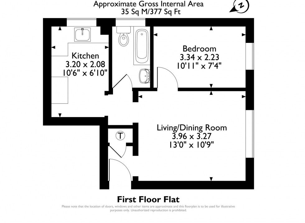 Floorplan for Linden Street, Romford, RM7