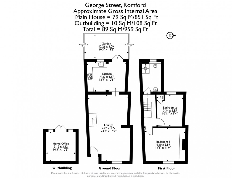 Floorplan for George Street, Romford, RM1