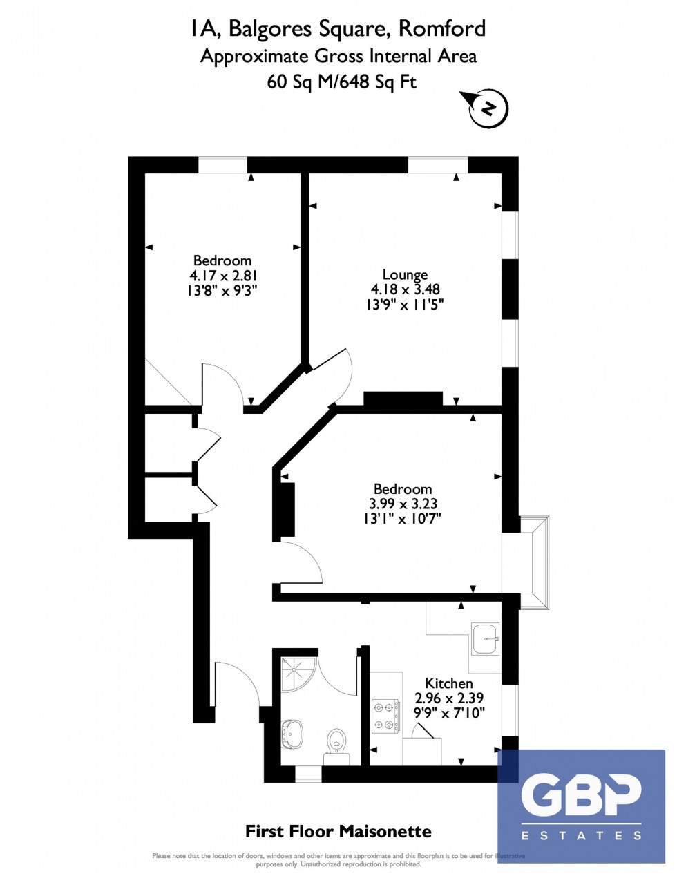 Floorplan for Balgores Square, Romford, RM2