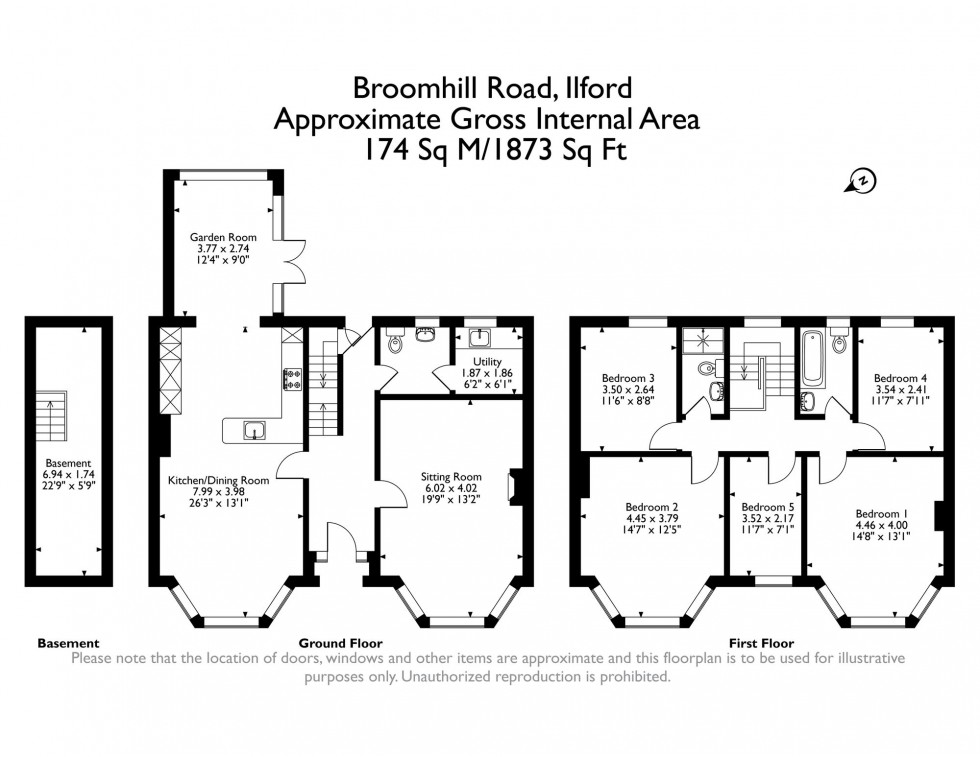 Floorplan for Broomhill Road, Ilford, IG3