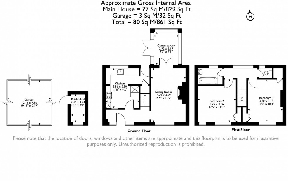 Floorplan for Elm Close, Romford, RM7