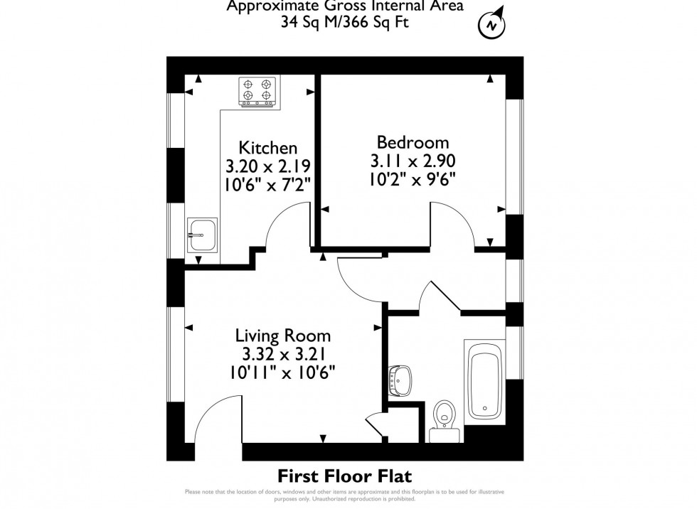 Floorplan for Alexandra Road, Romford, RM1