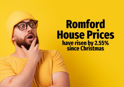 Romford House Prices Have Risen  by 2.55% Since Christmas.