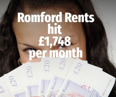 Romford Rents At £1,748 Per Month