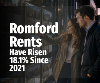 Romford Rents Have Risen 18.1% Since 2021