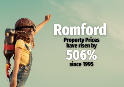 Romford property Prices have Risen by 506% Since 1995